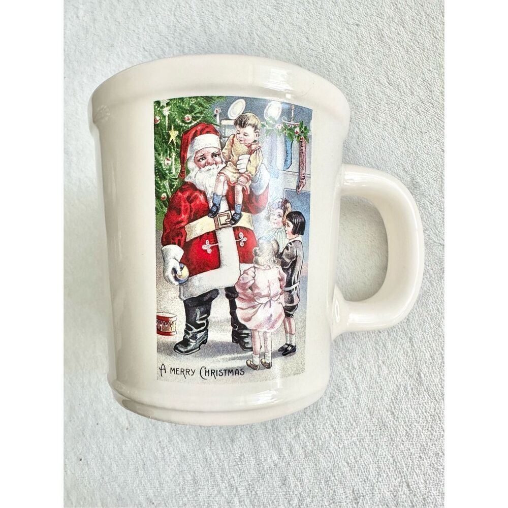 A Merry Christmas Magenta Santa clause mug